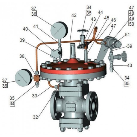 Регулятор давления газа РД-50-64